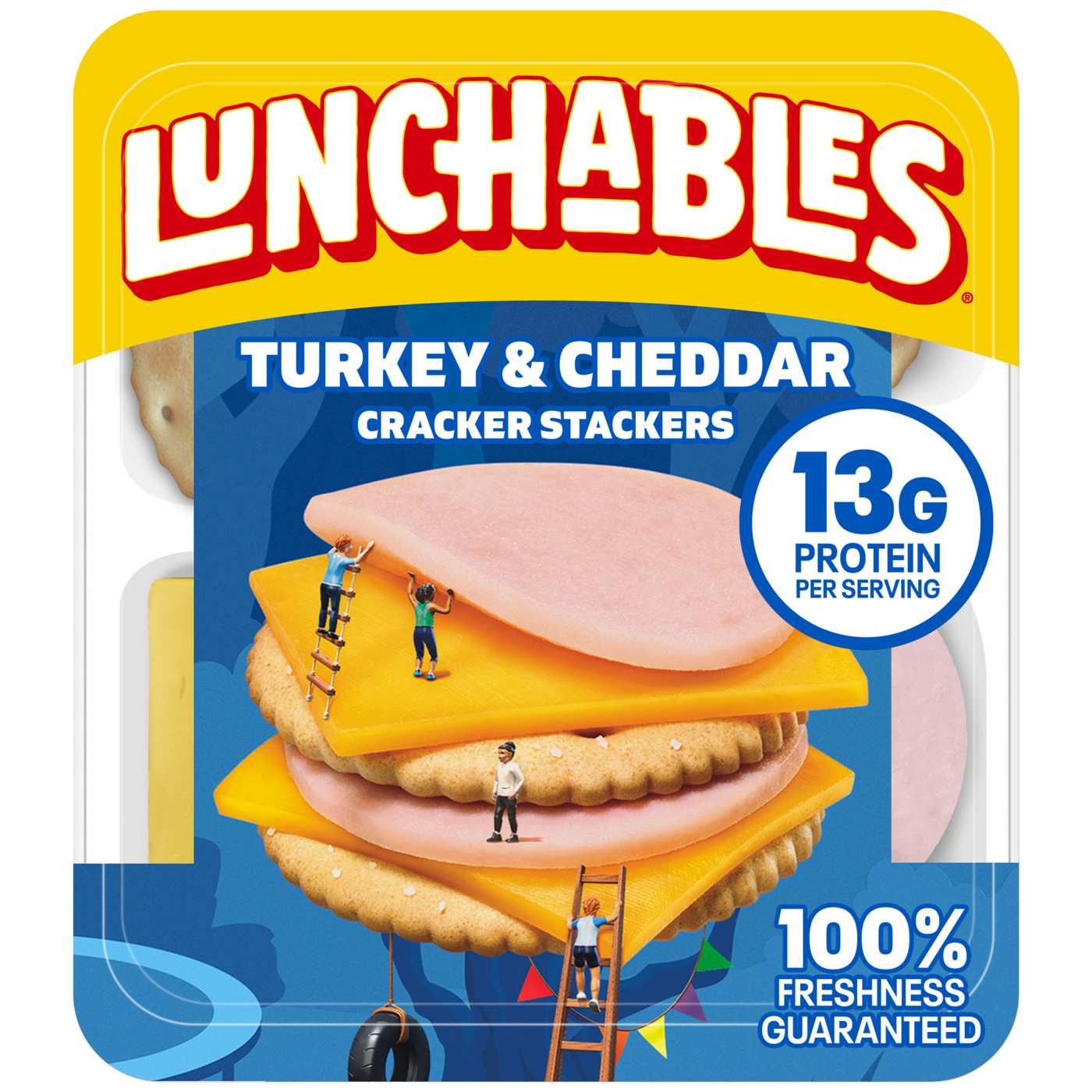 Lunchables Snack Kit Tray - Turkey & Cheddar Cheese Cracker Stackers; image 1 of 6