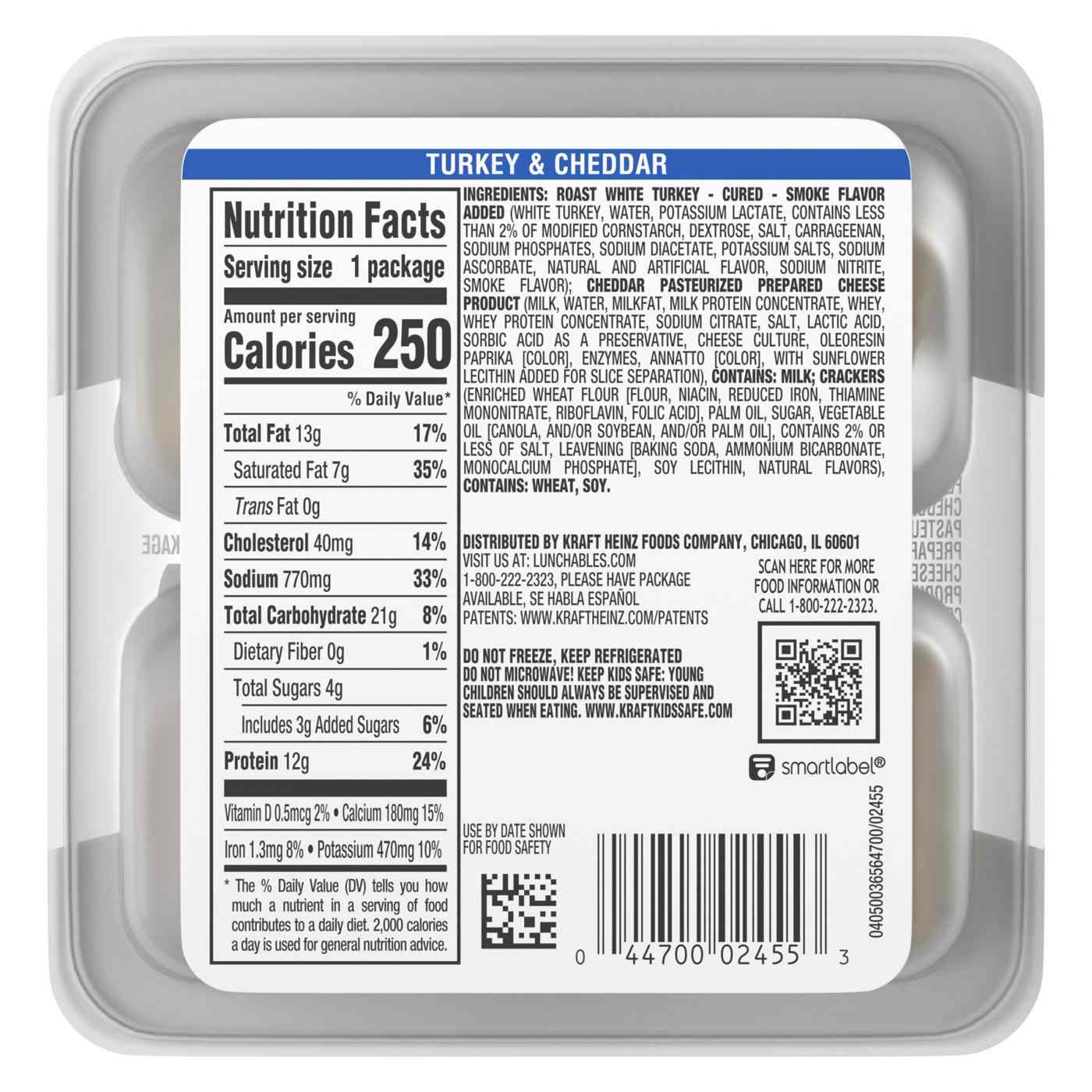 Lunchables Lunch Combinations Turkey & Cheddar with Crackers; image 4 of 5
