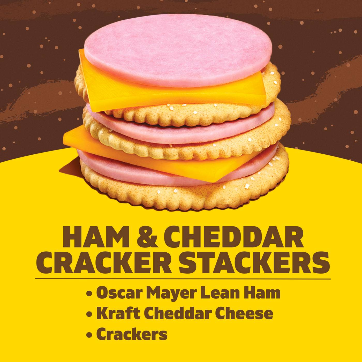 Lunchables Snack Kit Tray - Ham & Cheddar Cheese Cracker Stackers; image 2 of 2