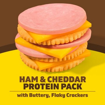 Lunchables Lunch Combinations Ham & Cheddar with Crackers, 3.2 oz