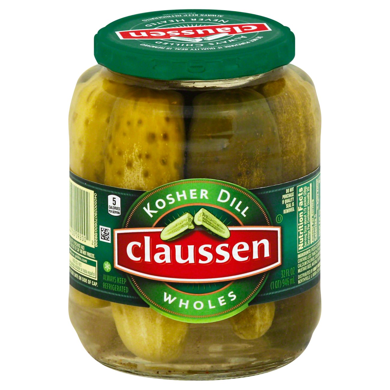 Claussen Whole Kosher Dill Pickles Shop Vegetables At H E B