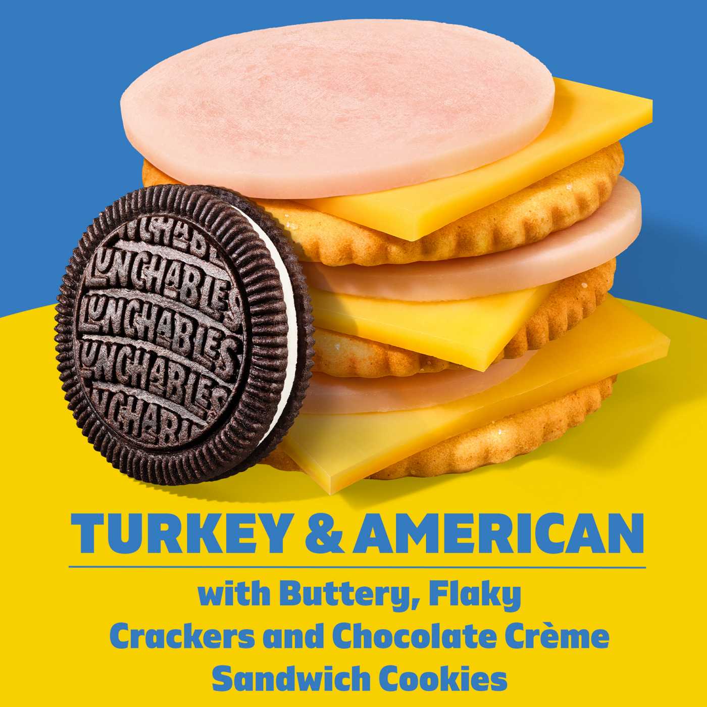 Lunchables Lunch Combinations Turkey & American Cracker Stackers; image 5 of 5