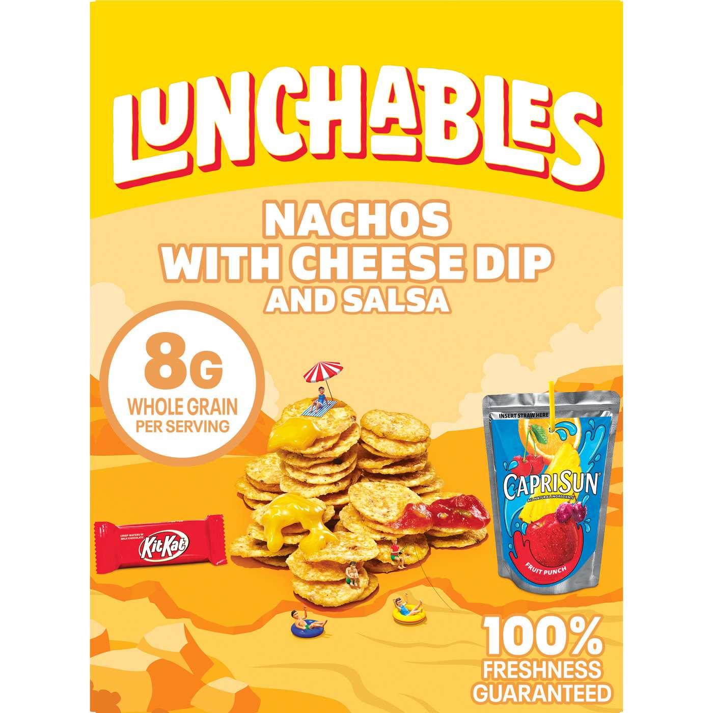 Lunchables Snack Kit Tray - Nachos with Cheese Dip & Salsa, Capri Sun & Candy; image 1 of 2