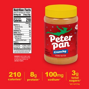 Peter Pan Crunchy Peanut Butter, 16.3 oz