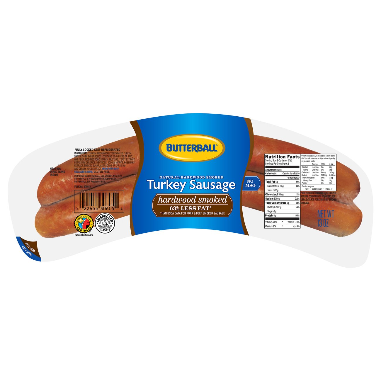 Butterball Smoked Turkey Sausage - Shop Sausage at H-E-B