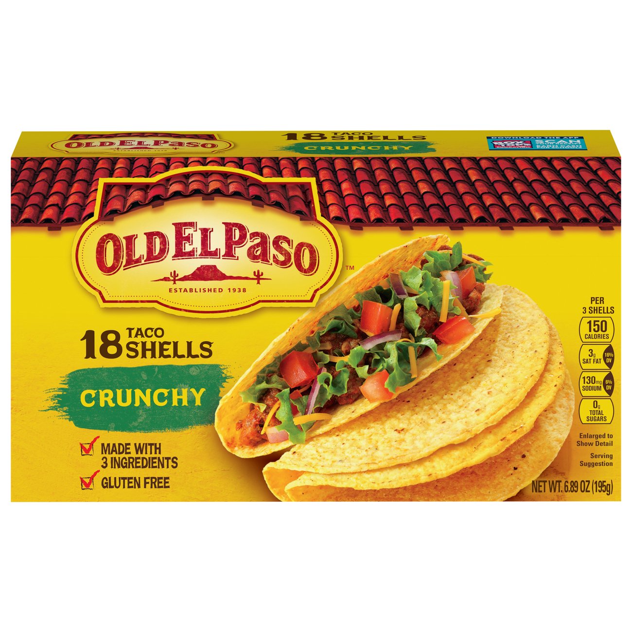 Old El Paso Crunchy Taco Shells Shop Tortillas at HEB