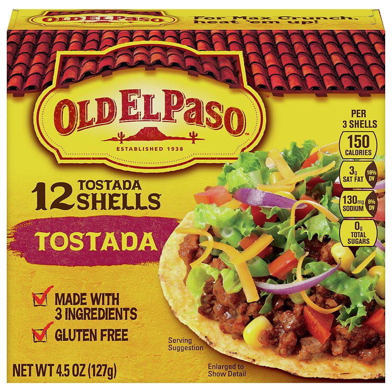 Old El Paso Tostada Shells Shop Tortillas At H E B