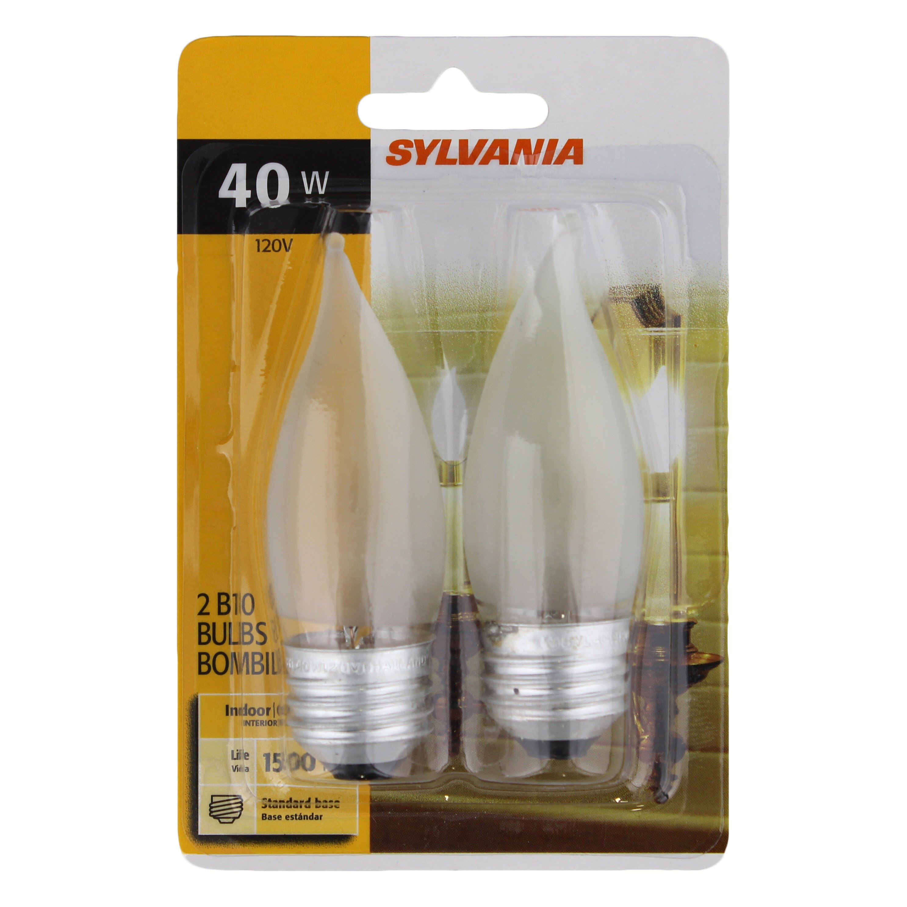 Sylvania b10 40 watt standard base indoor light bulbs shop light