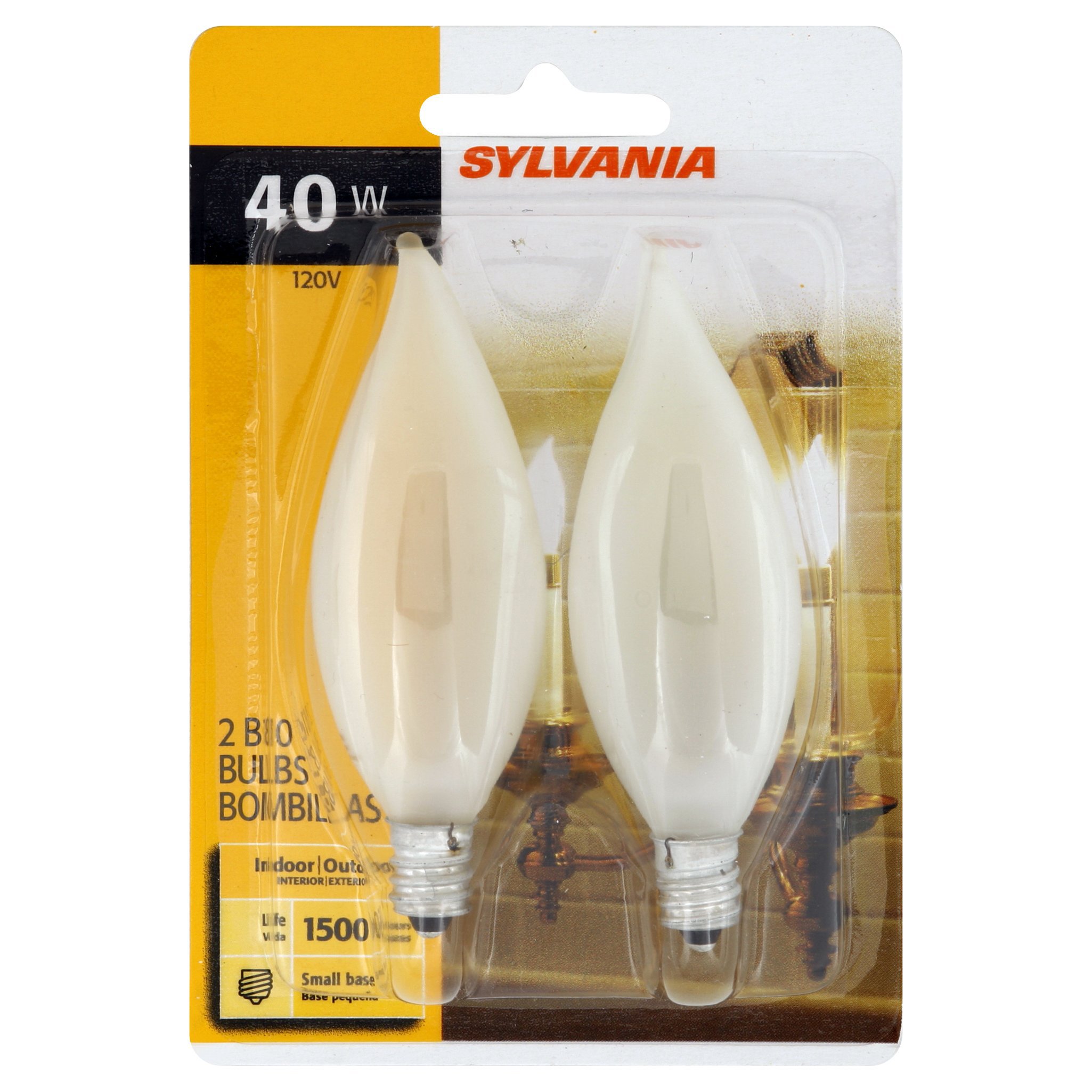 Sylvania B10 40Watt Small Base Indoor/Outdoor Light Bulbs Shop Light