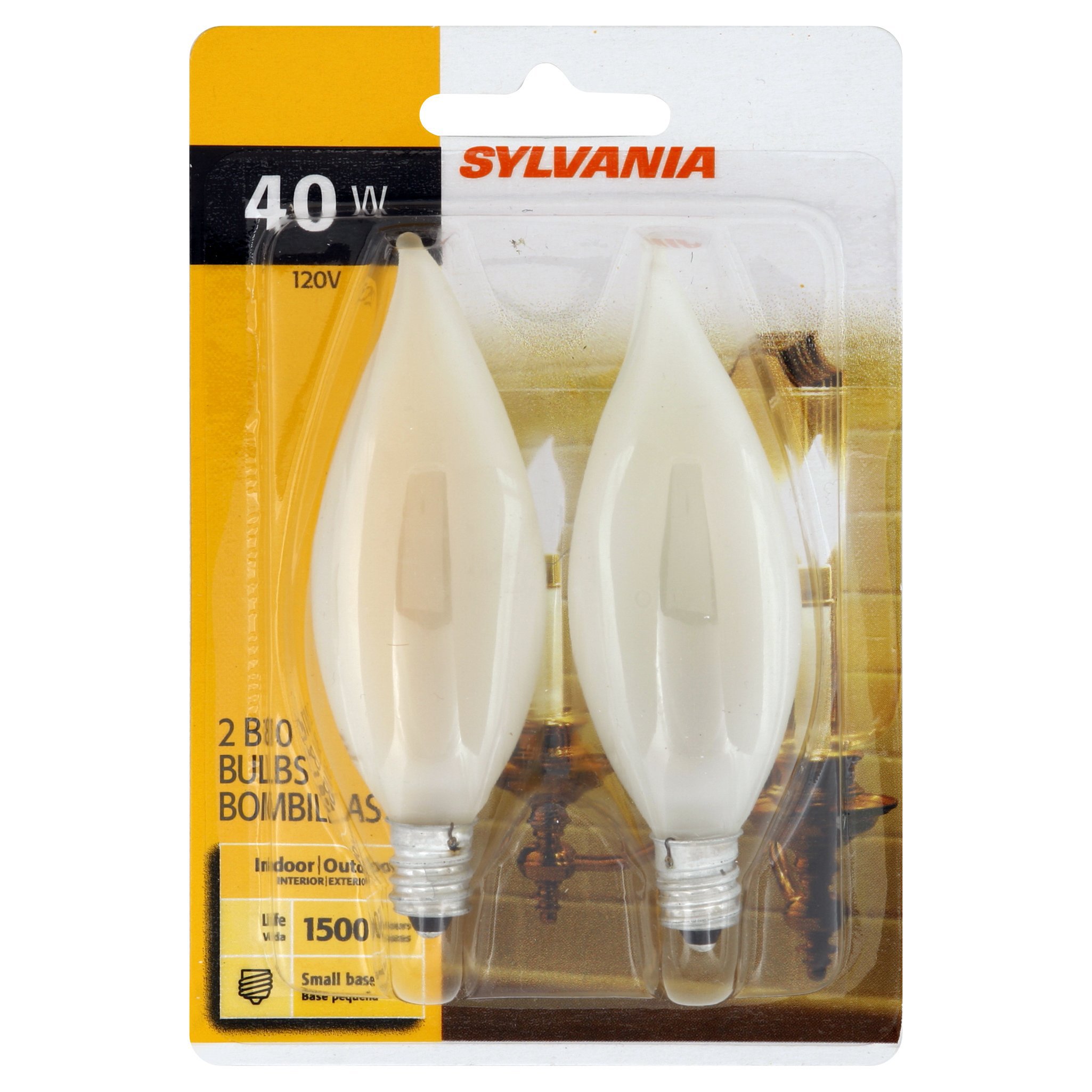 Sylvania B10 40-Watt Small Base Indoor/Outdoor Light Bulbs - Shop Light ...