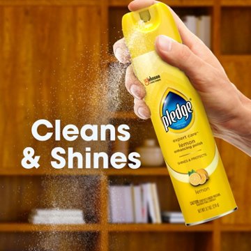 Pledge Pledge Enhancing Polish, Furniture & Wood Spray, Lemon Scent, 9.7oz, 9.7 oz