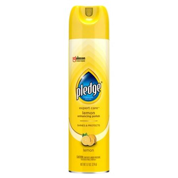 Pledge Pledge Enhancing Polish, Furniture & Wood Spray, Lemon Scent, 9.7oz, 9.7 oz