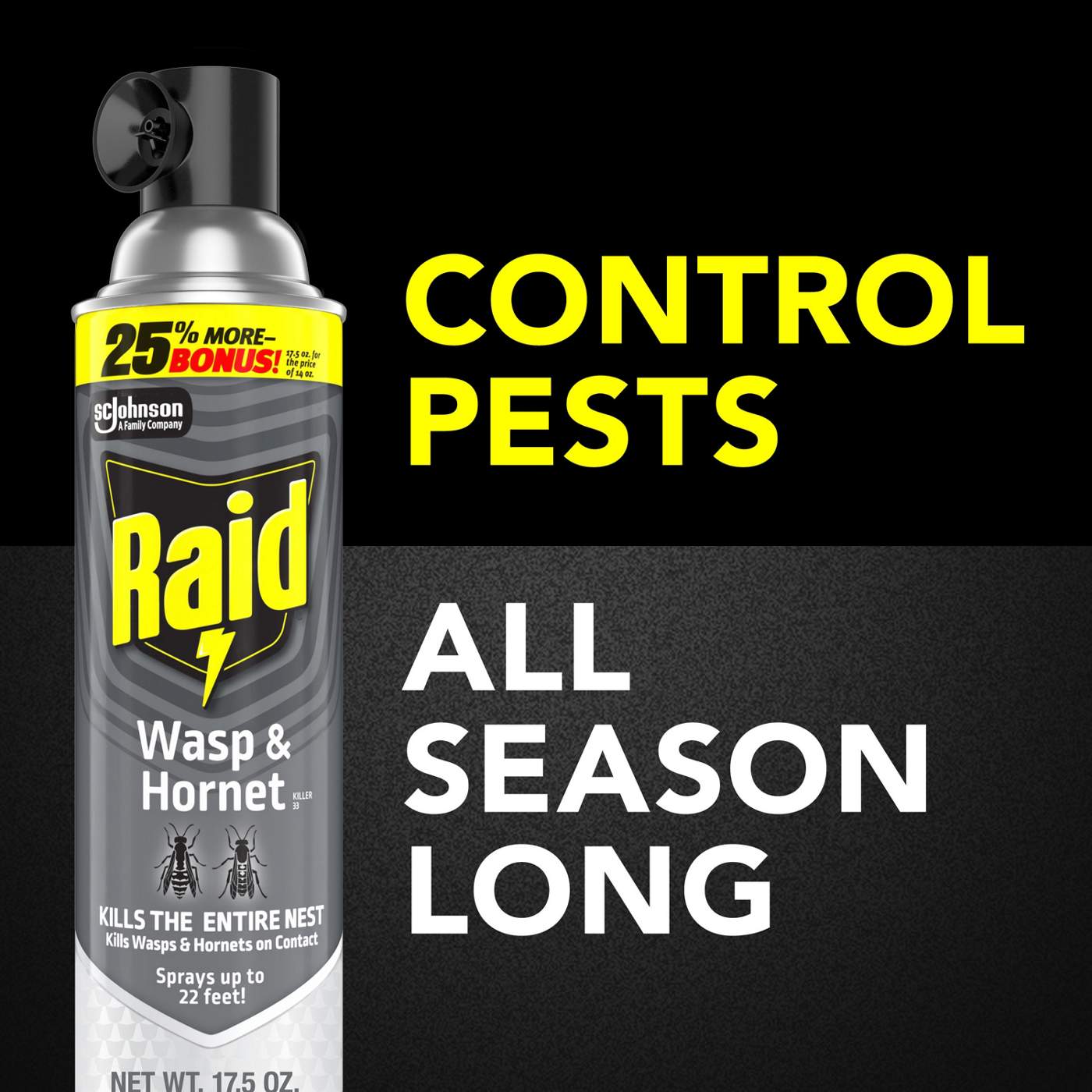 Raid Wasp & Hornet Killer, Outdoor Flying Insect Spray; image 3 of 10