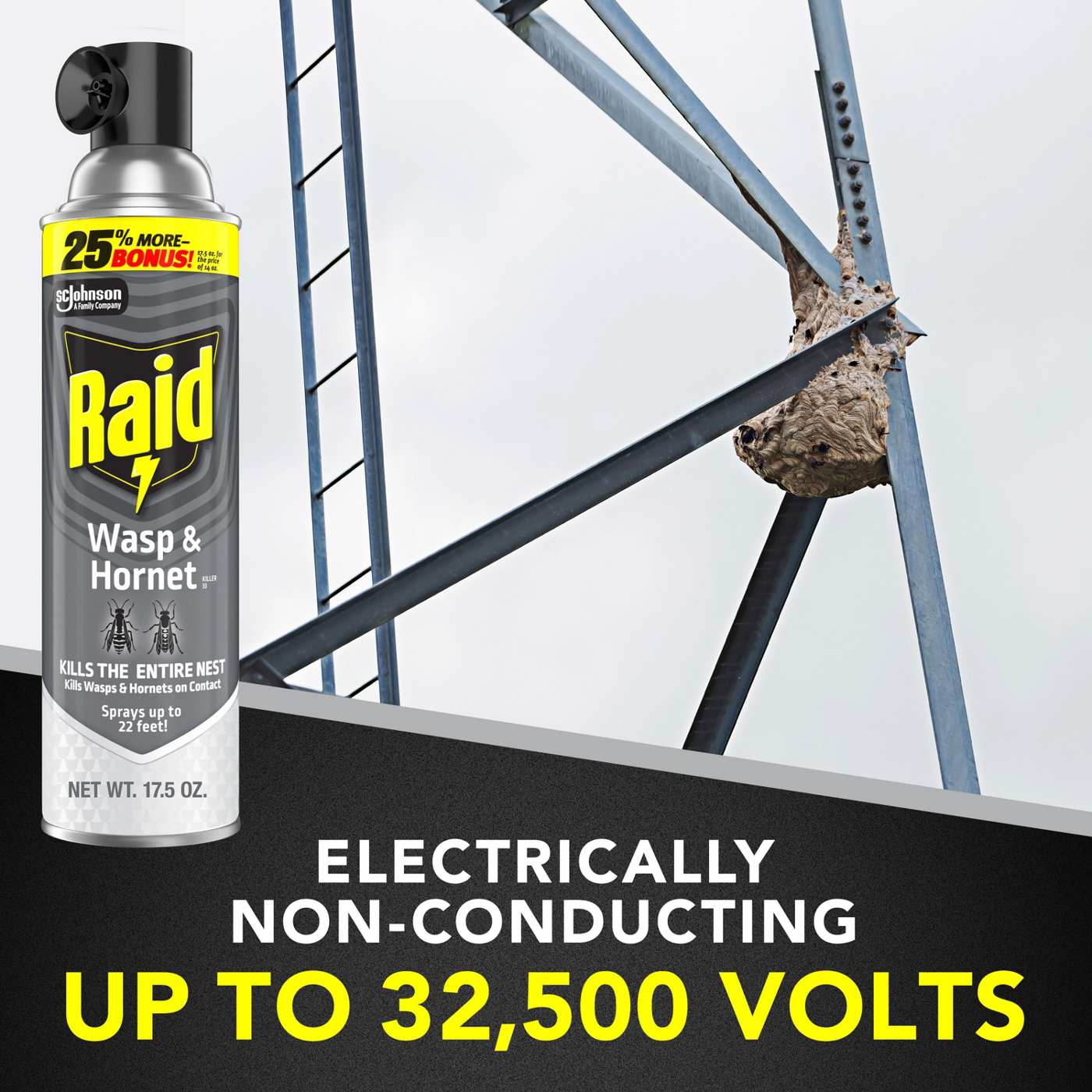 Raid Wasp & Hornet Killer, Outdoor Flying Insect Spray; image 8 of 10