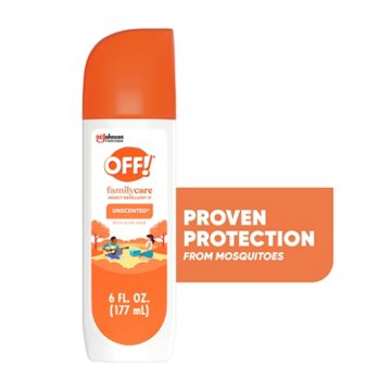 OFF! FamilyCare Mosquito Repellent Unscented Bug Spray, 6 fl oz