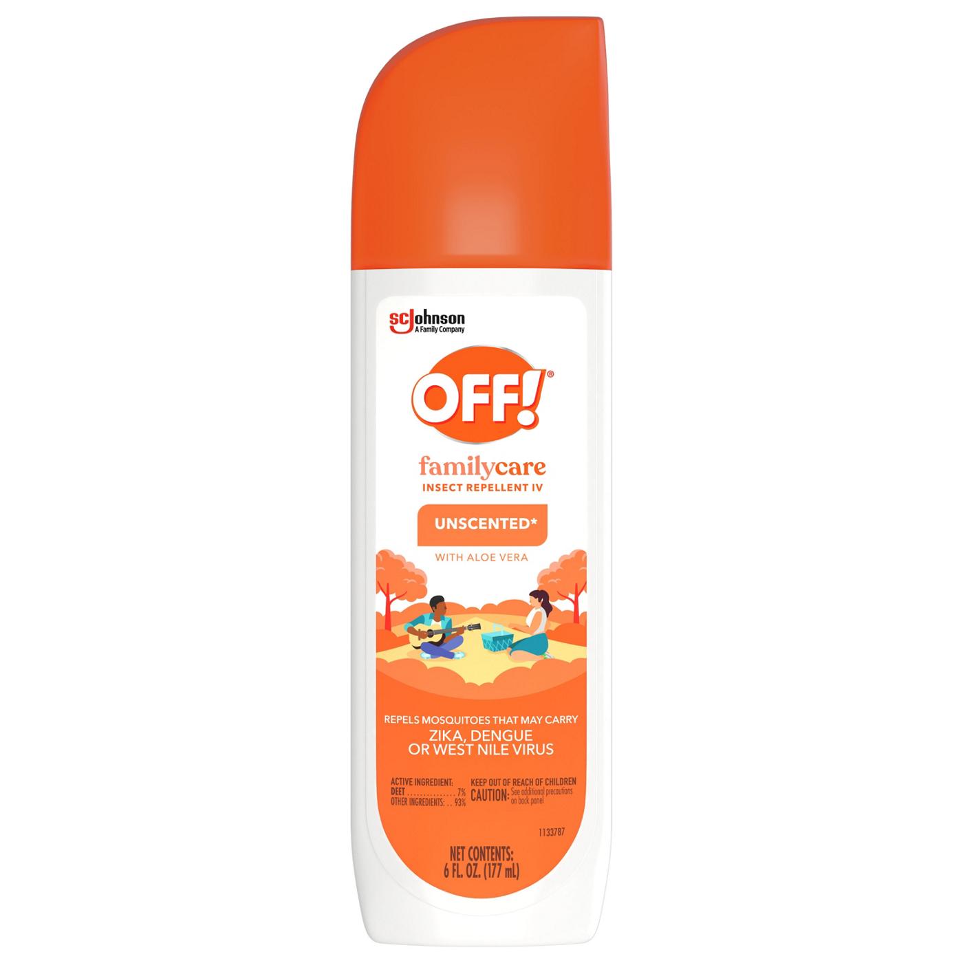 Off! FamilyCare Unscented Insect Repellent IV; image 1 of 3