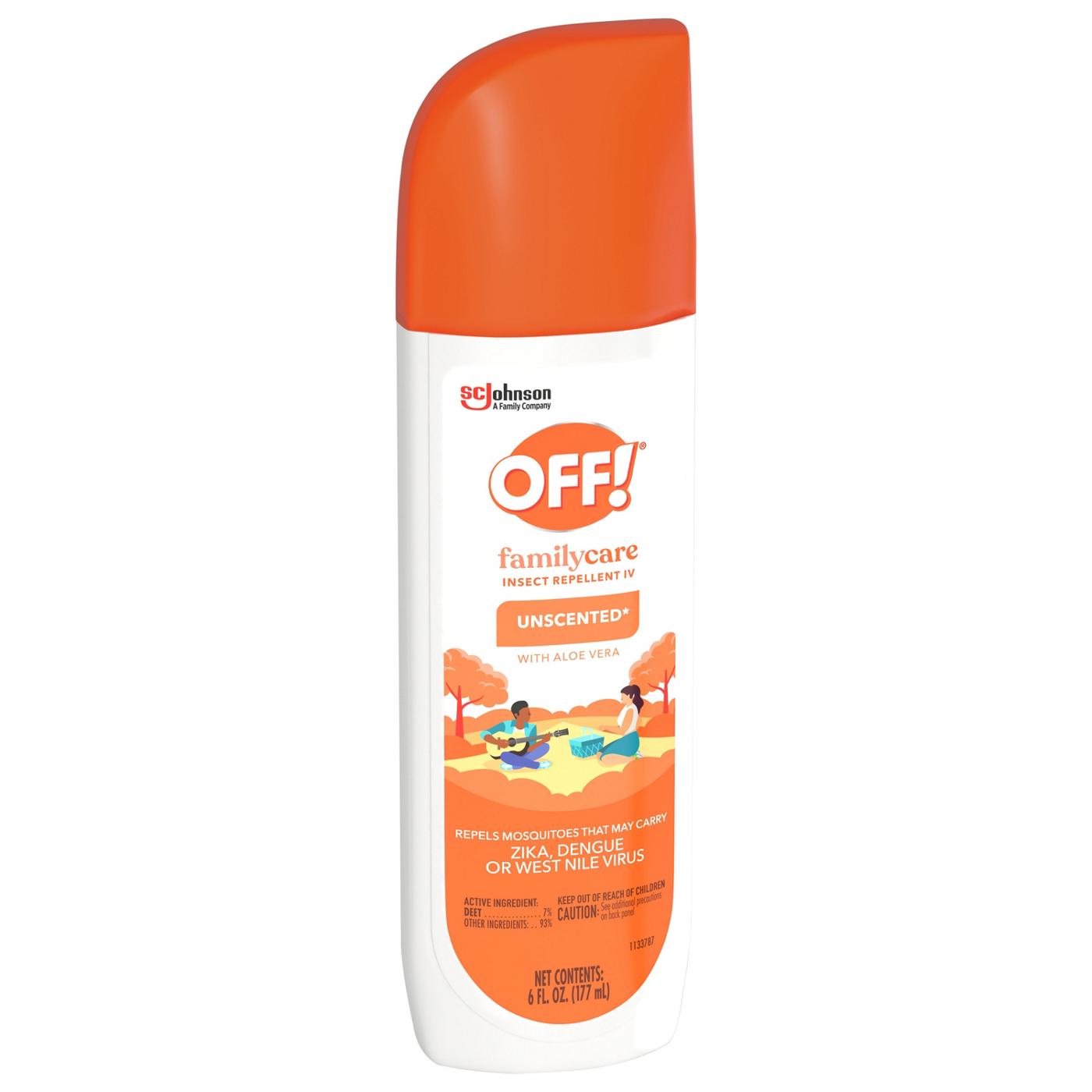 Off! FamilyCare Unscented Insect Repellent IV; image 2 of 3