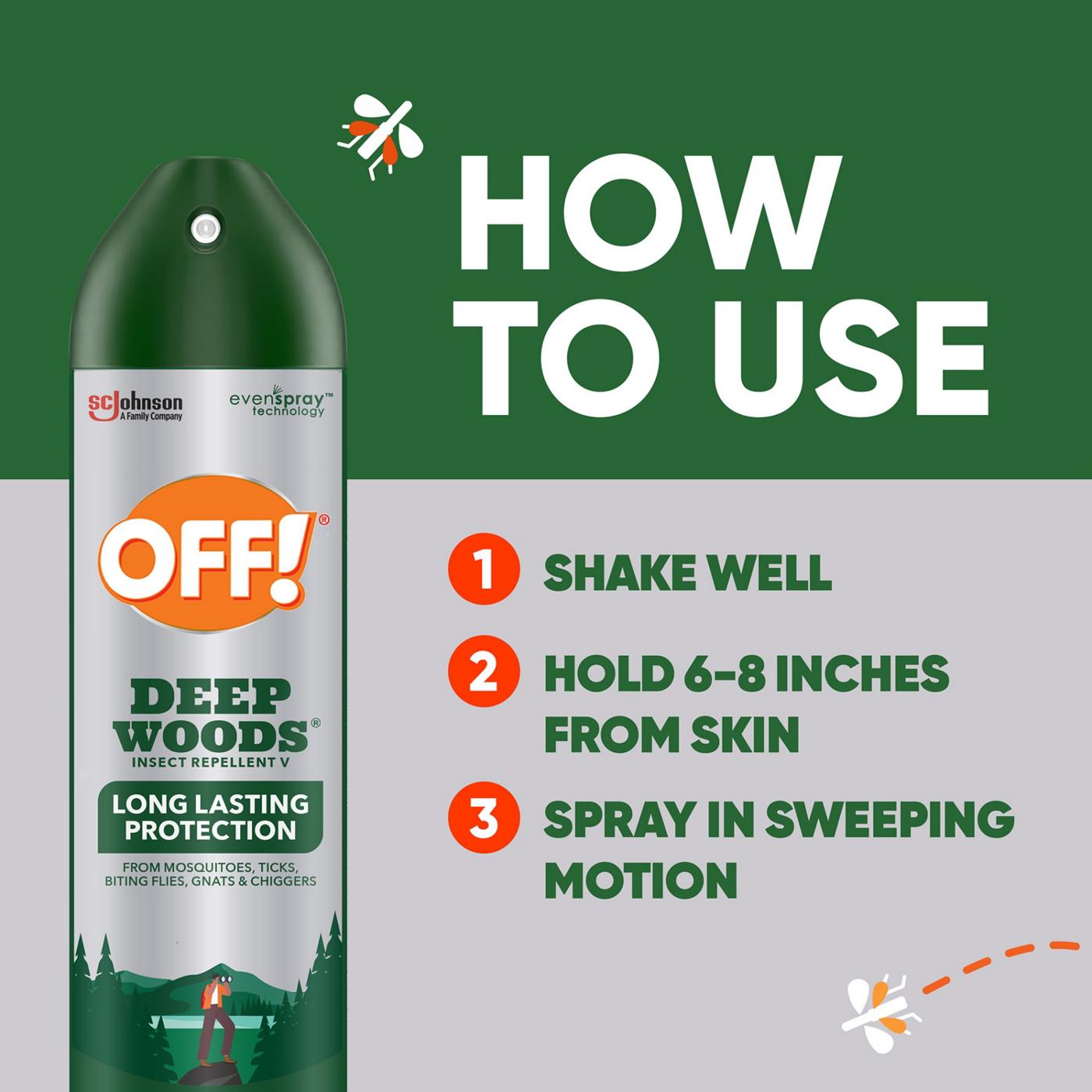 OFF! Deep Woods Insect Repellent V Spray; image 8 of 11