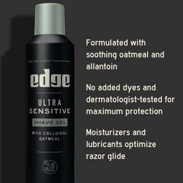 Edge Ultra Sensitive Shave Gel - Colloidal & Oatmeal, 7 oz