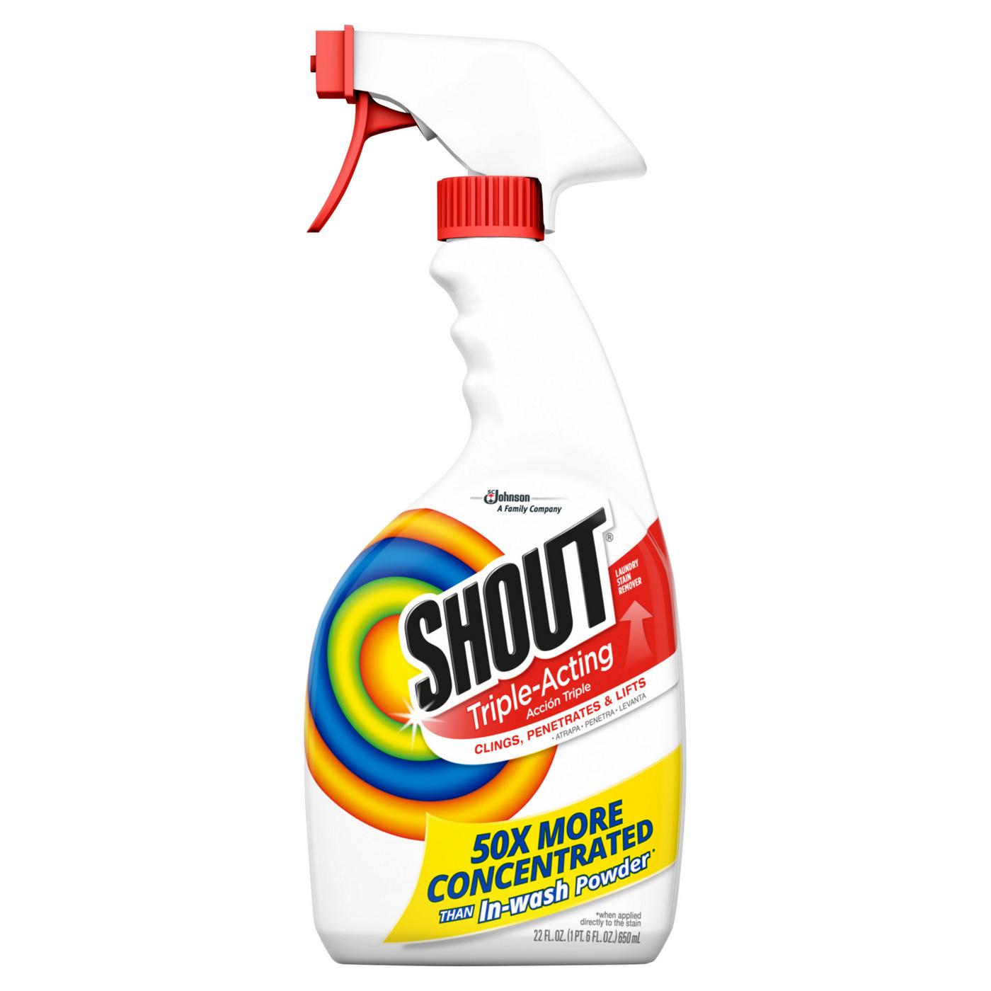 Shout Triple-Acting Laundry Stain Remover; image 1 of 3