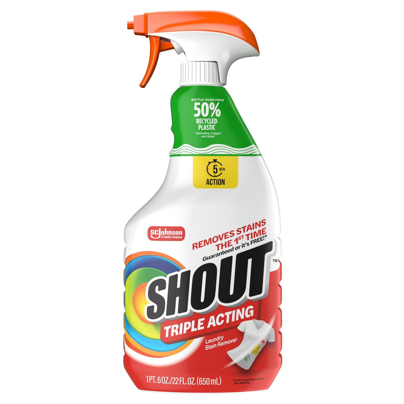 Shout Active Enzyme Laundry Stain Remover Prewash Spray; image 1 of 10
