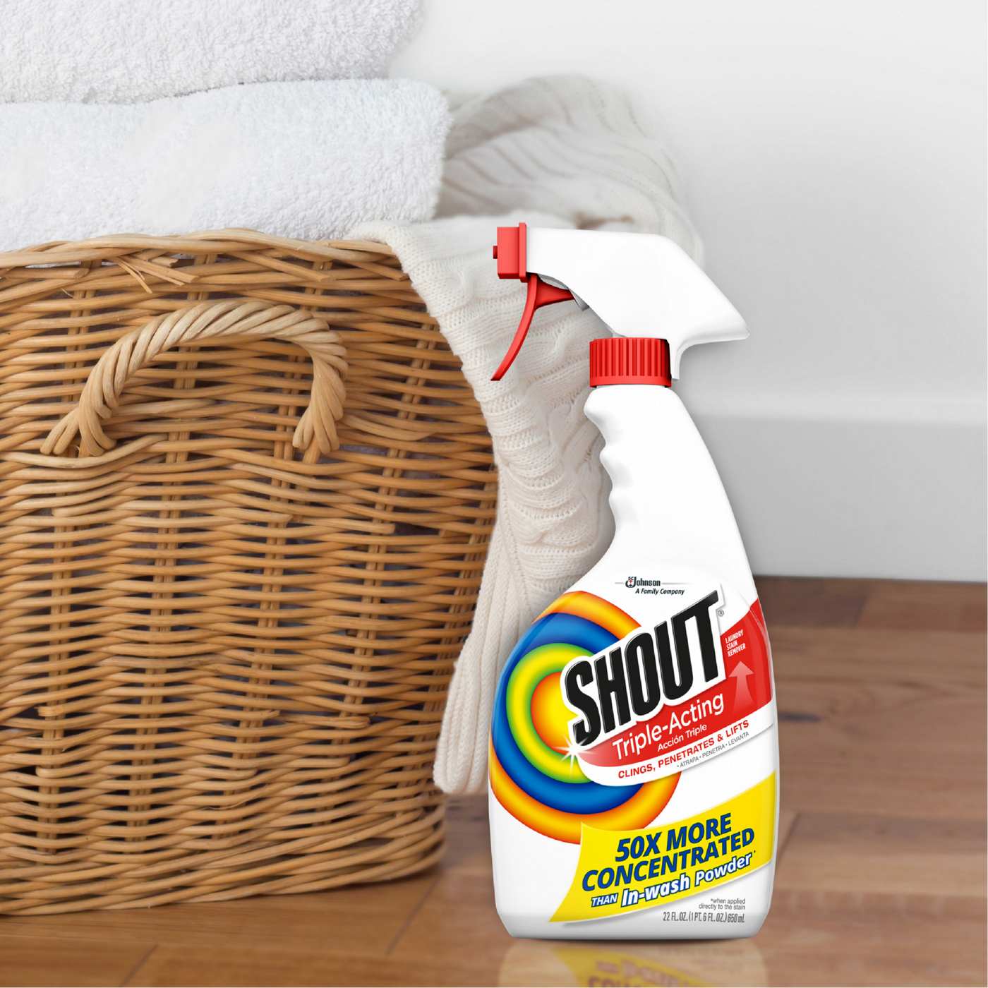 Shout Triple-Acting Laundry Stain Remover; image 2 of 3
