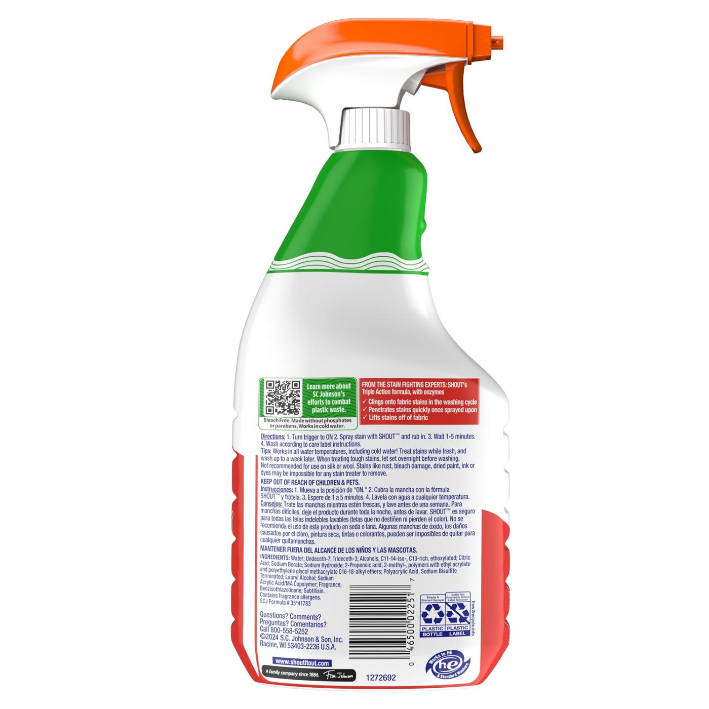 Shout Active Enzyme Laundry Stain Remover Prewash Spray; image 6 of 10