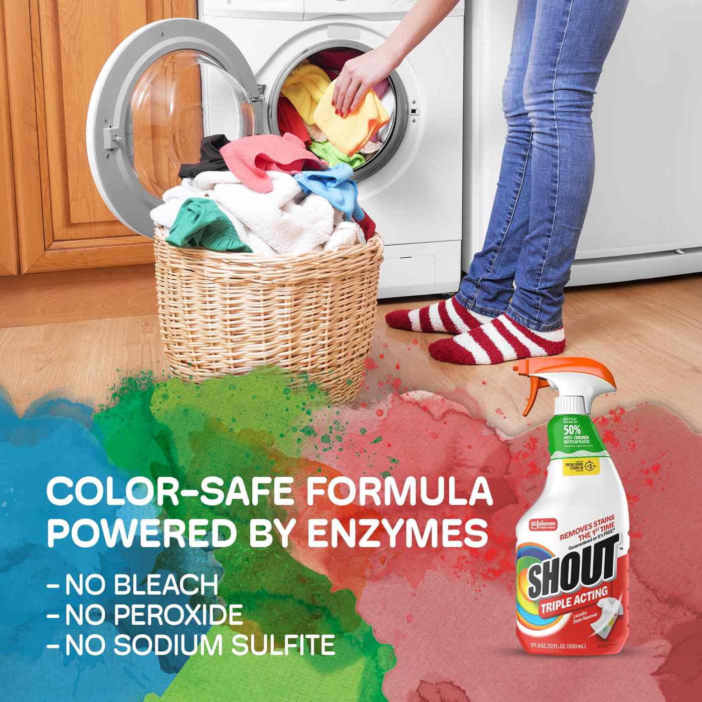 Shout Active Enzyme Laundry Stain Remover Prewash Spray; image 9 of 10