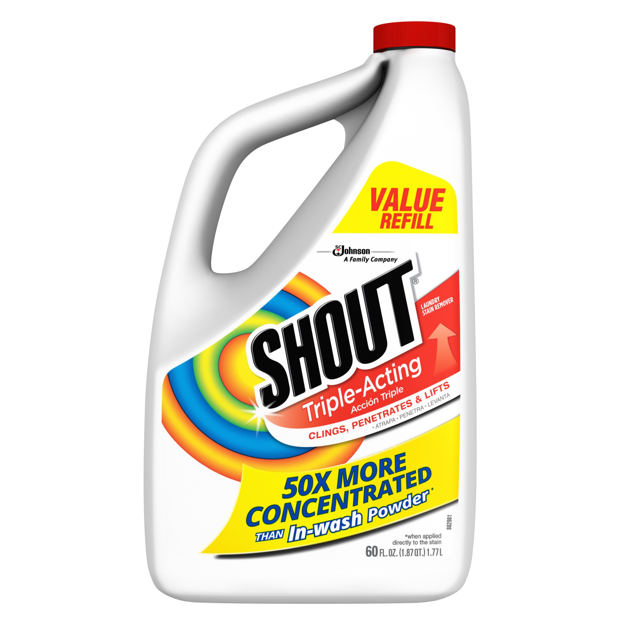 Shout Dye & Fragrance Free Laundry Stain Remover - Shop Stain Removers at  H-E-B