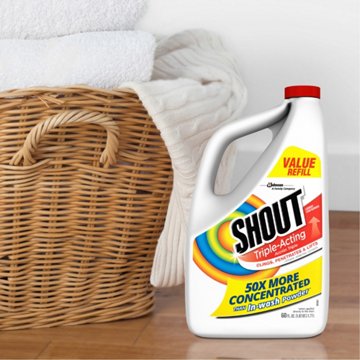 Shout Triple-Acting Laundry Stain Remover Value Size, 60 oz
