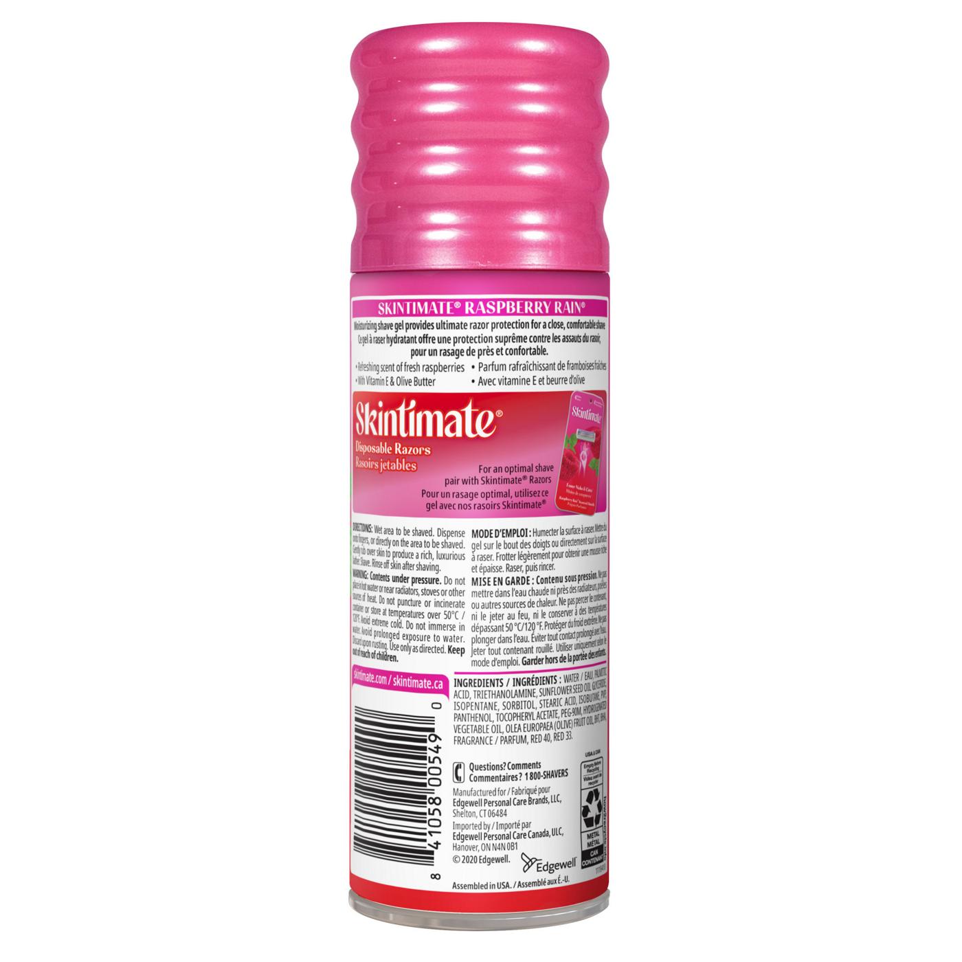 Skintimate Women's Shave Gel Raspberry Rain Shop Shaving cream at HEB