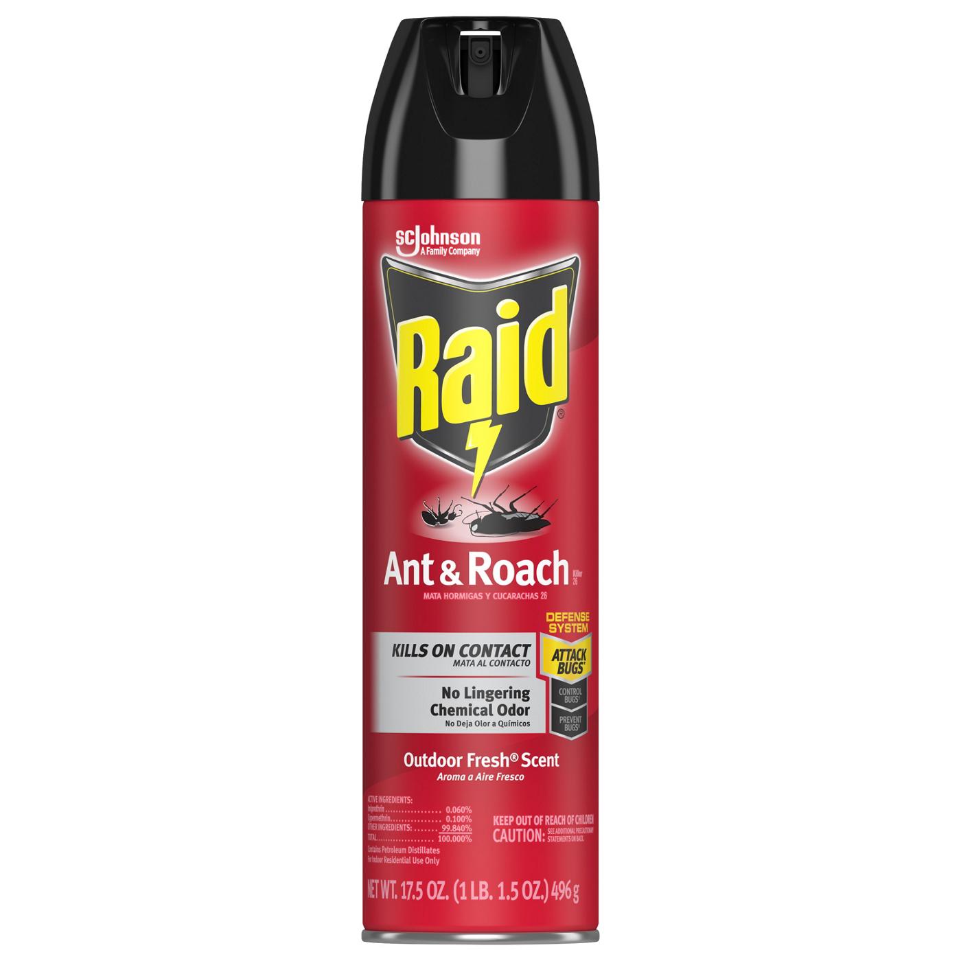 Raid Ant & Roach Killer 26 - Outdoor Fresh; image 1 of 2
