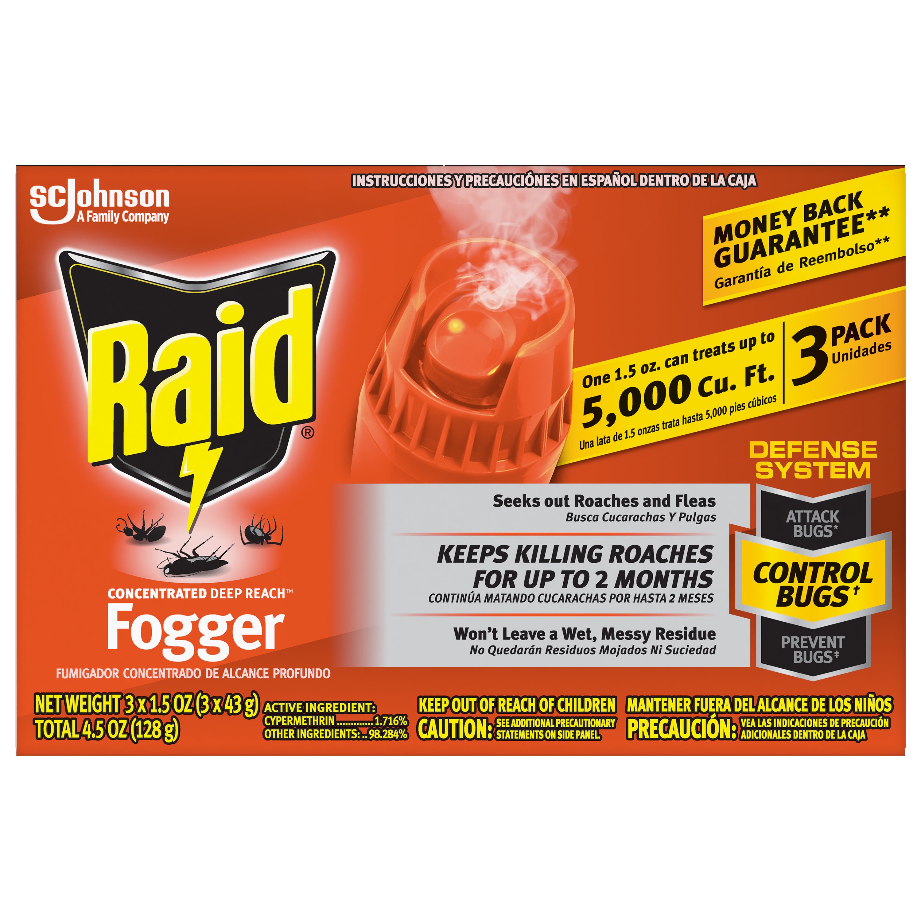 Raid Concentrated Deep Reach Fogger Shop Insect Killers At H E B