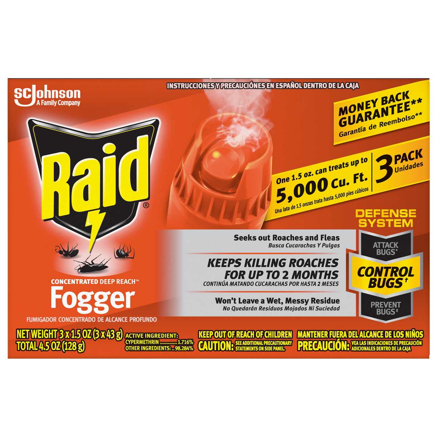 Raid Concentrated Deep Reach Foggers; image 1 of 2