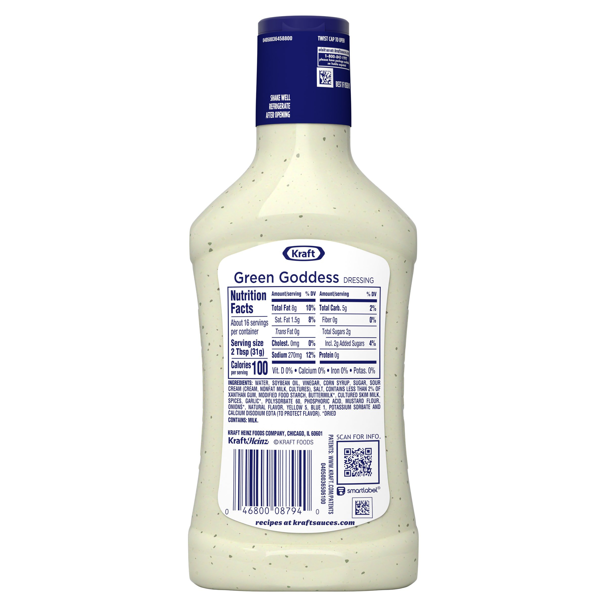 does kraft still make green goddess dressing Kraft Creamy Green Goddess Salad Dressing, 16 fl oz Bottle
