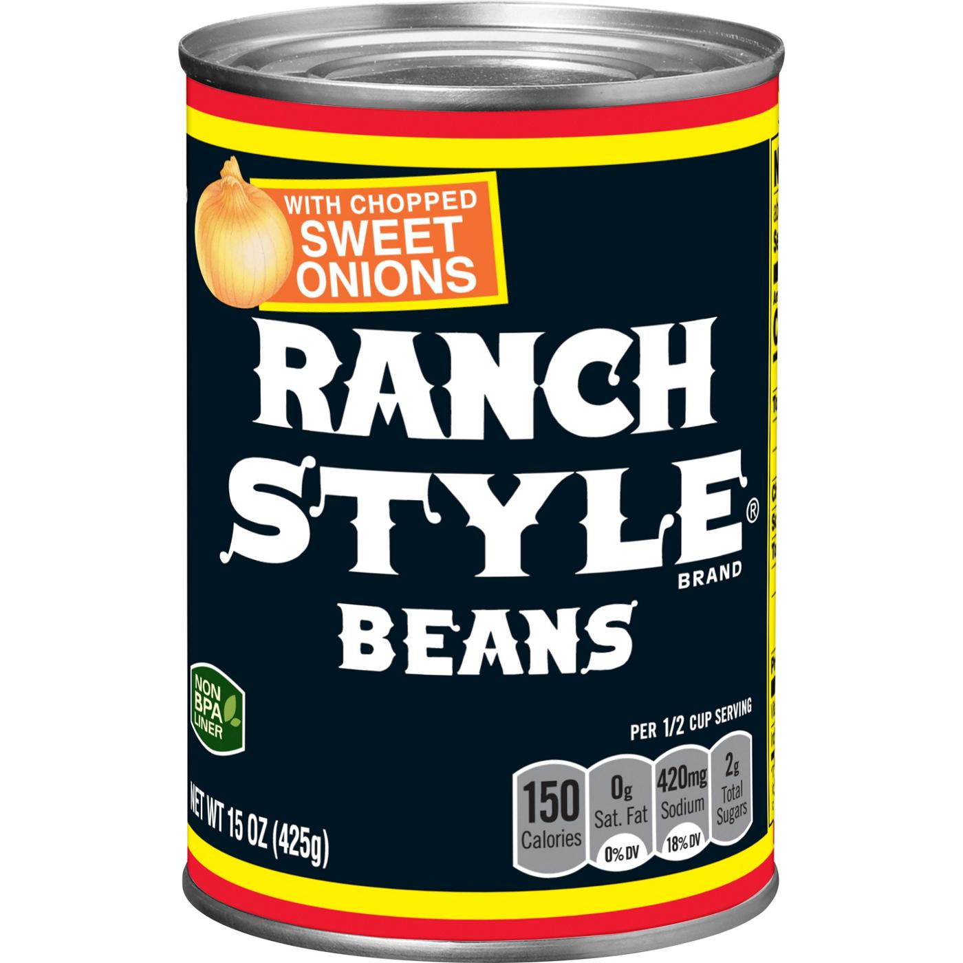 Ranch Style Beans Beans With Chopped Sweet Onions Canned Beans; image 1 of 6