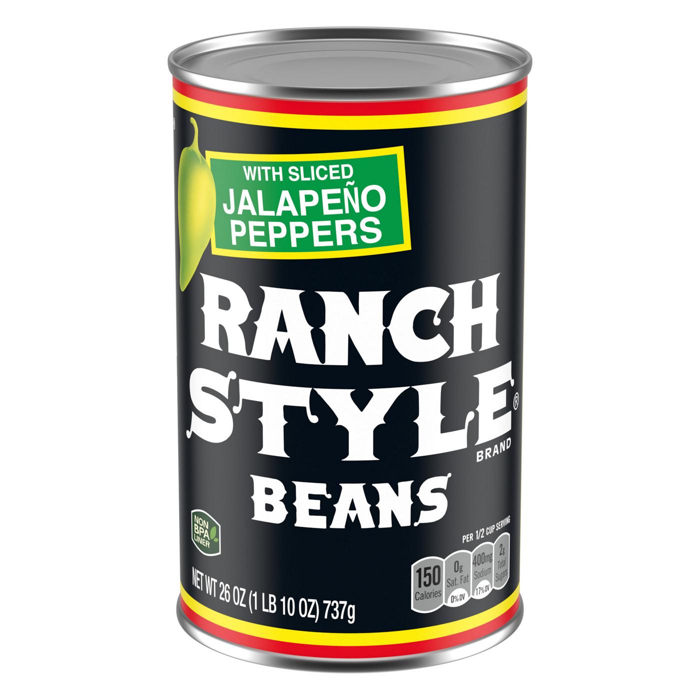 Ranch Style Beans Beans With Sliced Jalapeno Peppers Canned Beans; image 1 of 7