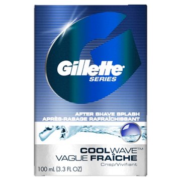 Gillette Series After Shave Splash for Men, Refresh & Moisturize, Cool Wave Scent, 3.3 oz