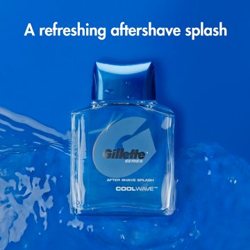 Gillette Series After Shave Splash -  Cool Wave, 3.3 oz