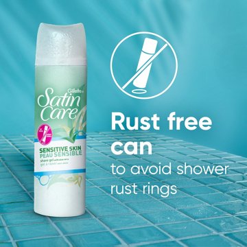 Gillette Satin Care Shave Gel - Sensitive Skin, 7 oz