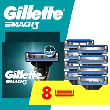 Gillette Mach3 Razor Blade Cartridge Refills for Men