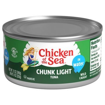 Chicken of the Sea Chunk Light Tuna in Water, 12 oz