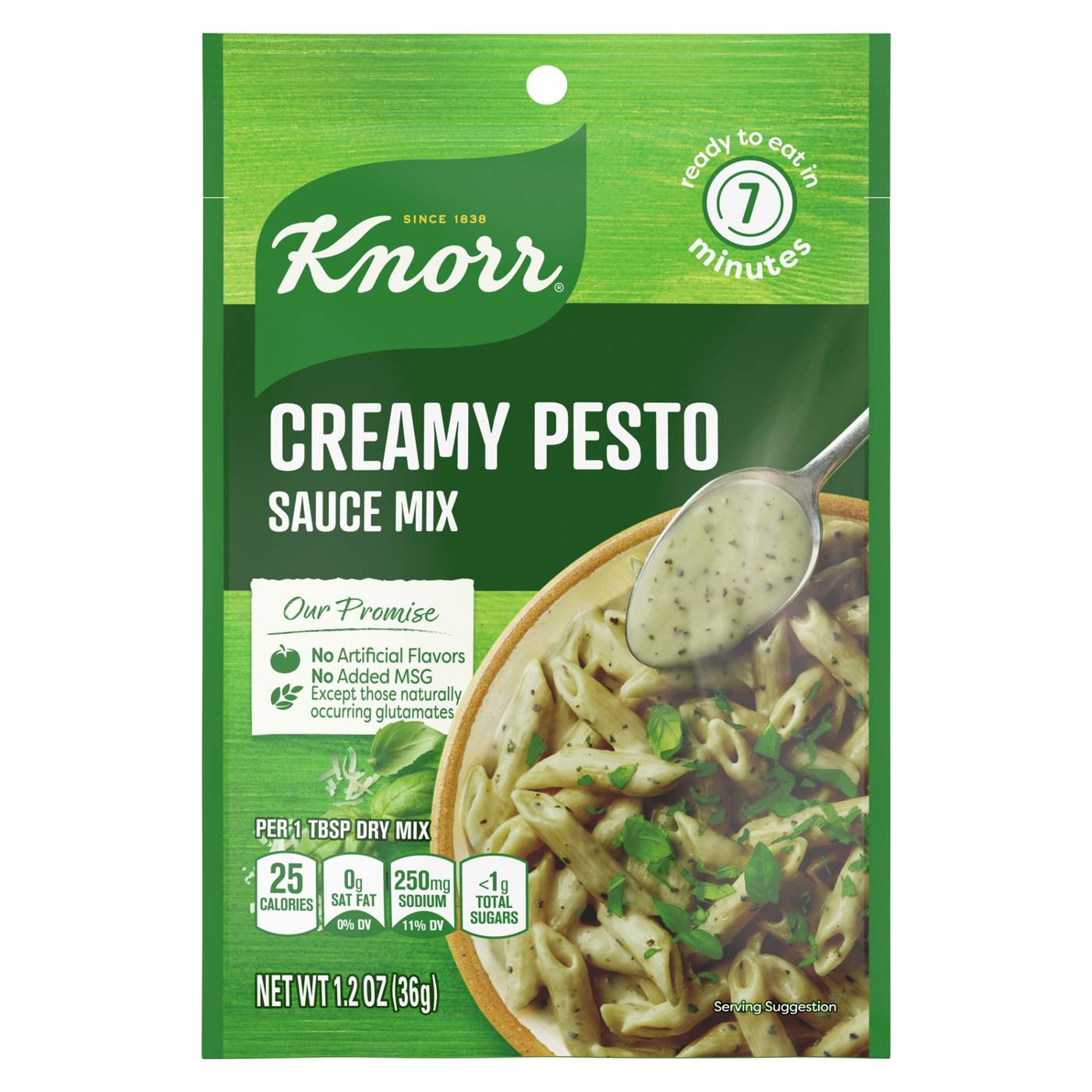 Knorr Creamy Pesto Pasta Sauce Mix; image 1 of 7