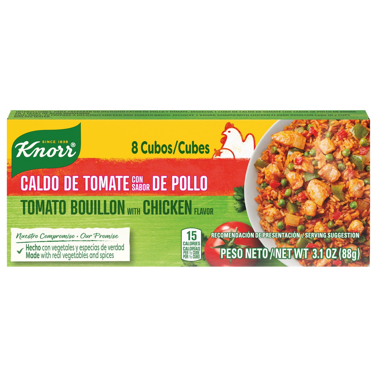 Knorr Tomato Chicken Cube Bouillon Shop Broth & bouillon at HEB