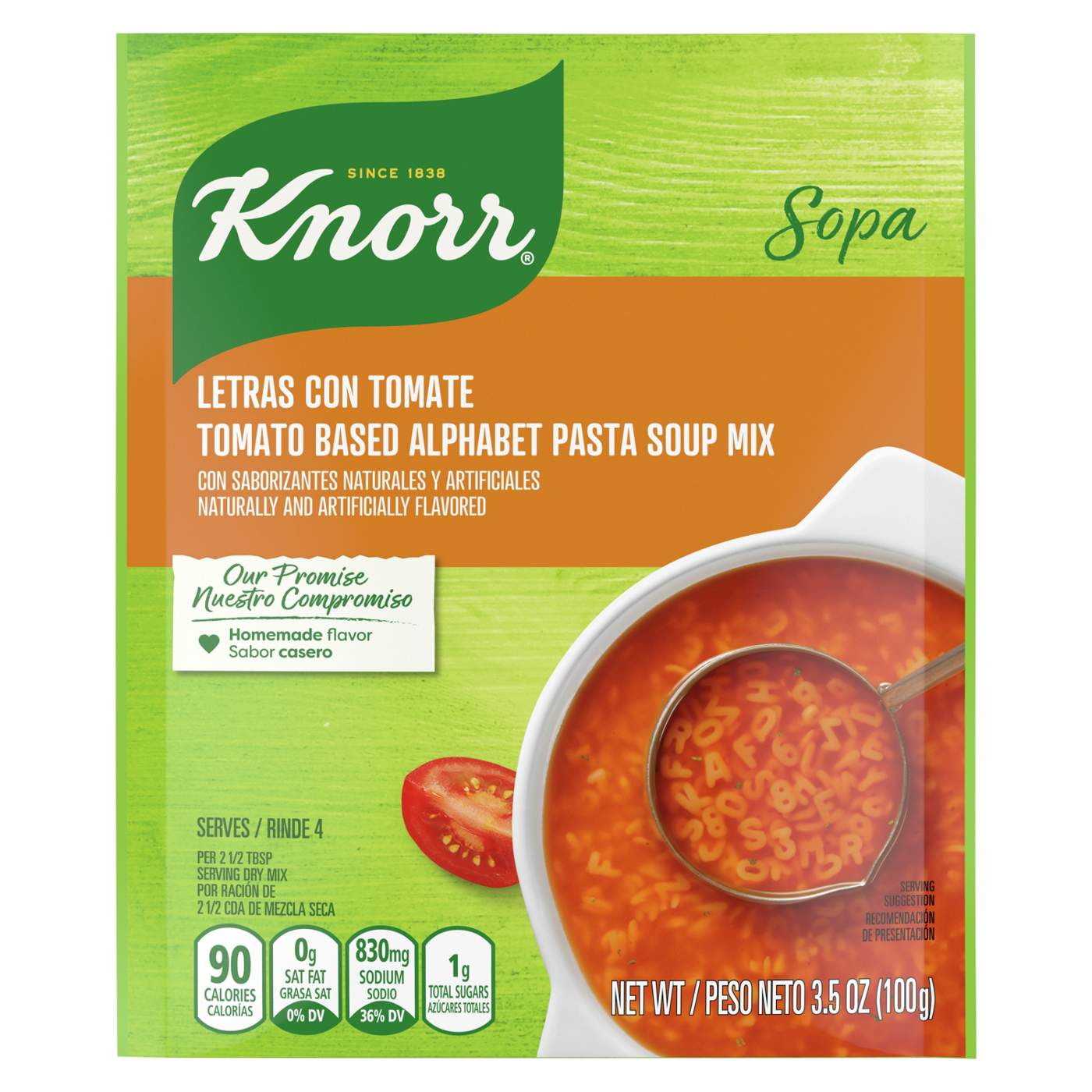 Knorr Sopa Alphabet Pasta Tomato Soup Mix; image 1 of 6