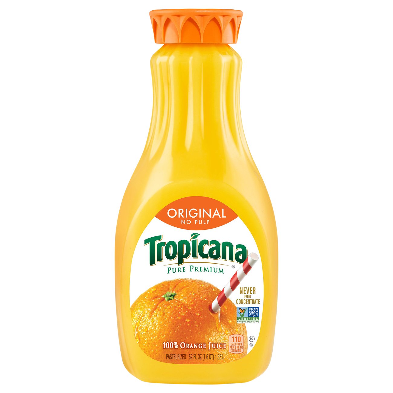 Tropicana Pure Premium No Pulp 100 Orange Juice Shop Juice At H E B