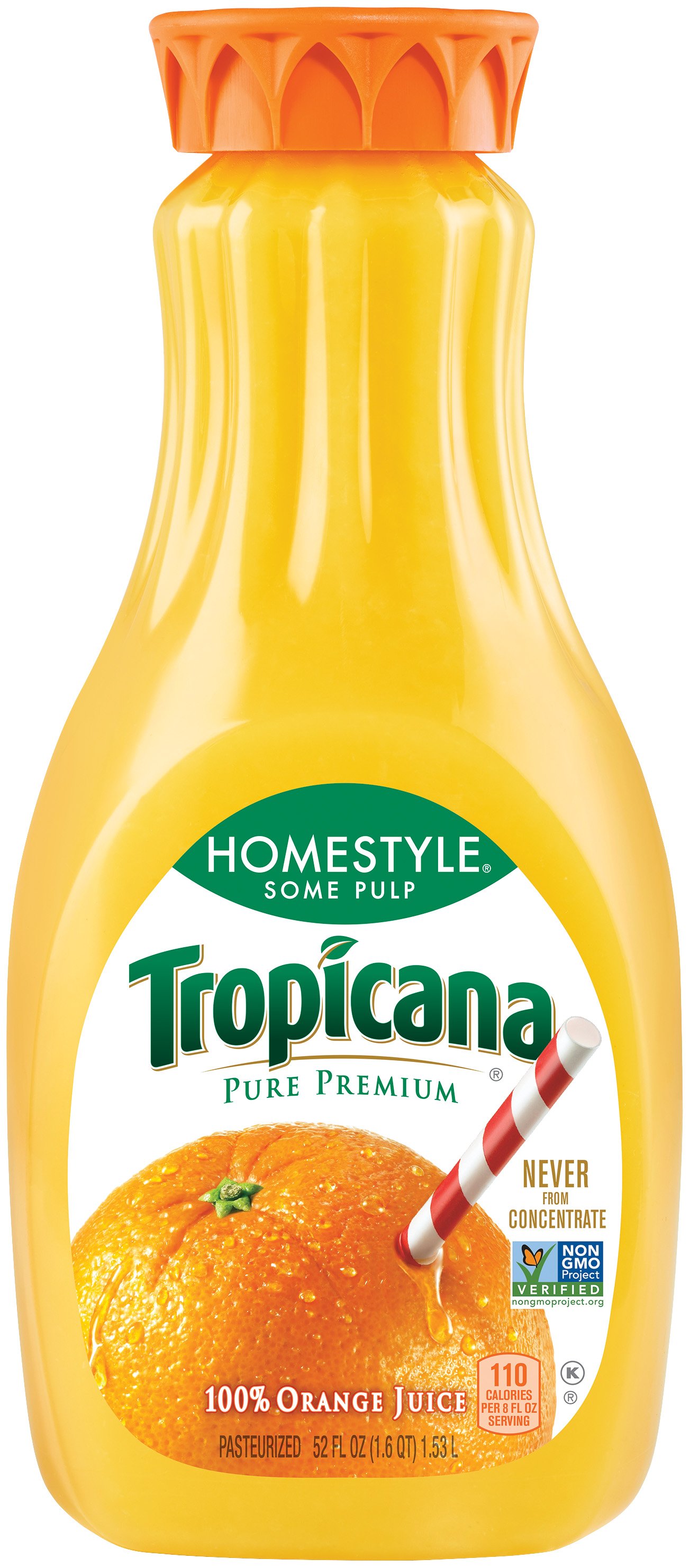 Tropicana Pure Premium Homestyle Some Pulp 100% Orange Juice - Shop ...