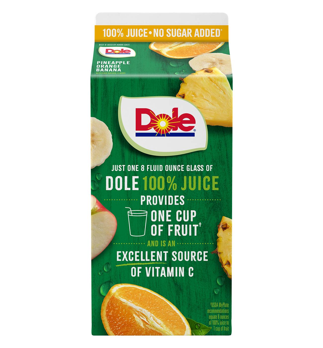 Dole 100% Pineapple Orange Juice; image 4 of 4