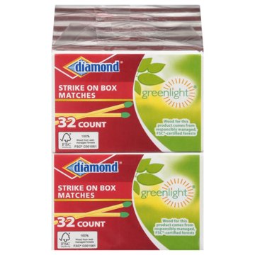 Diamond Greenlight Strike On Box Matches, 10 pk