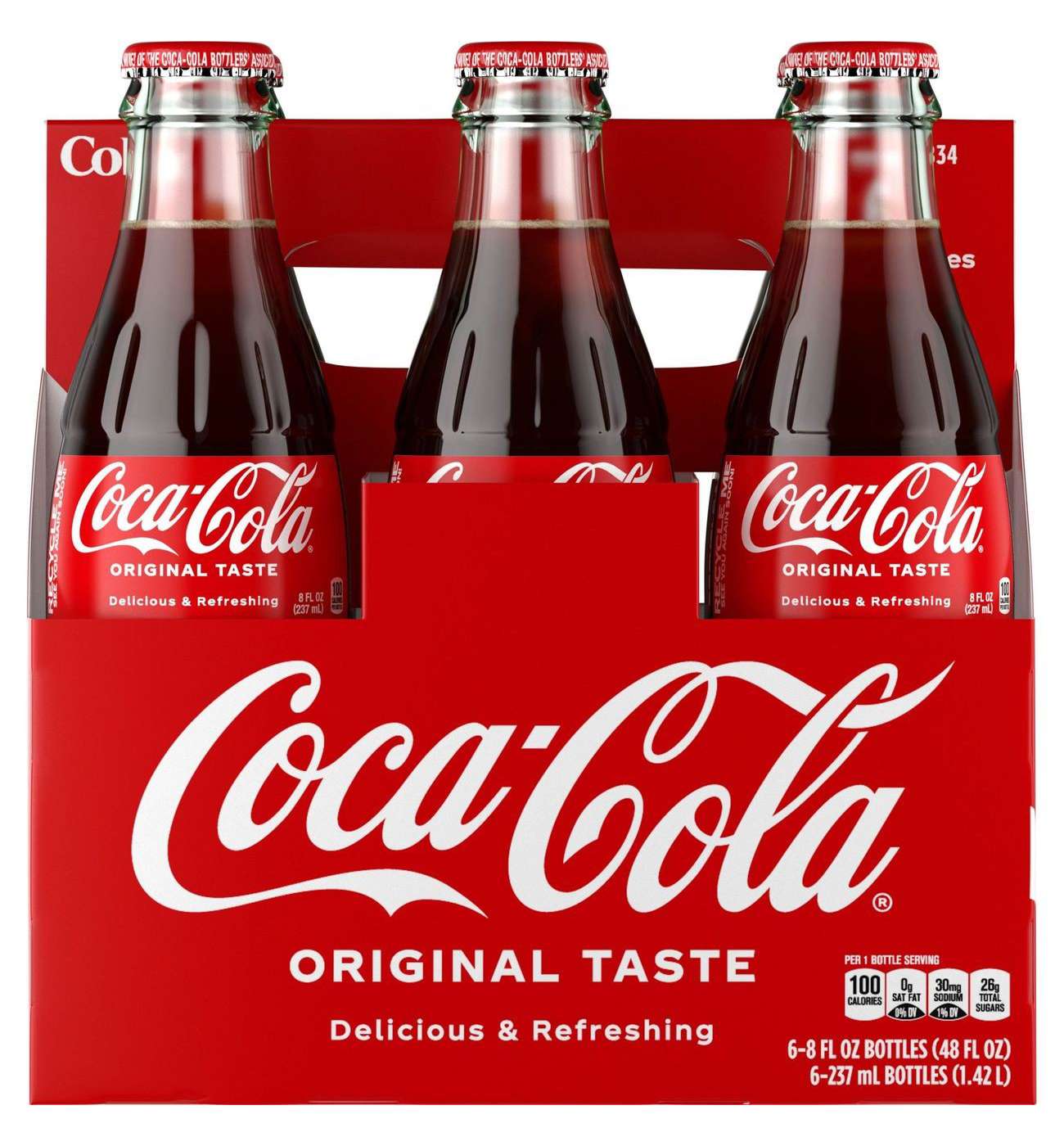 Coca-Cola Classic Coke 8 oz Glass Bottles - Shop Soda at H-E-B